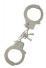 Dream Toys - kajdanki erotyczne z kluczami (Large Metal Handcuffs with Keys) (srebrny)